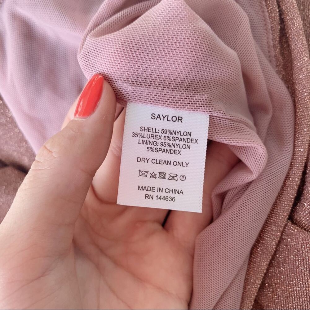 Pink SAYLOR Jaine Mini Dress L - Picture 13 of 15